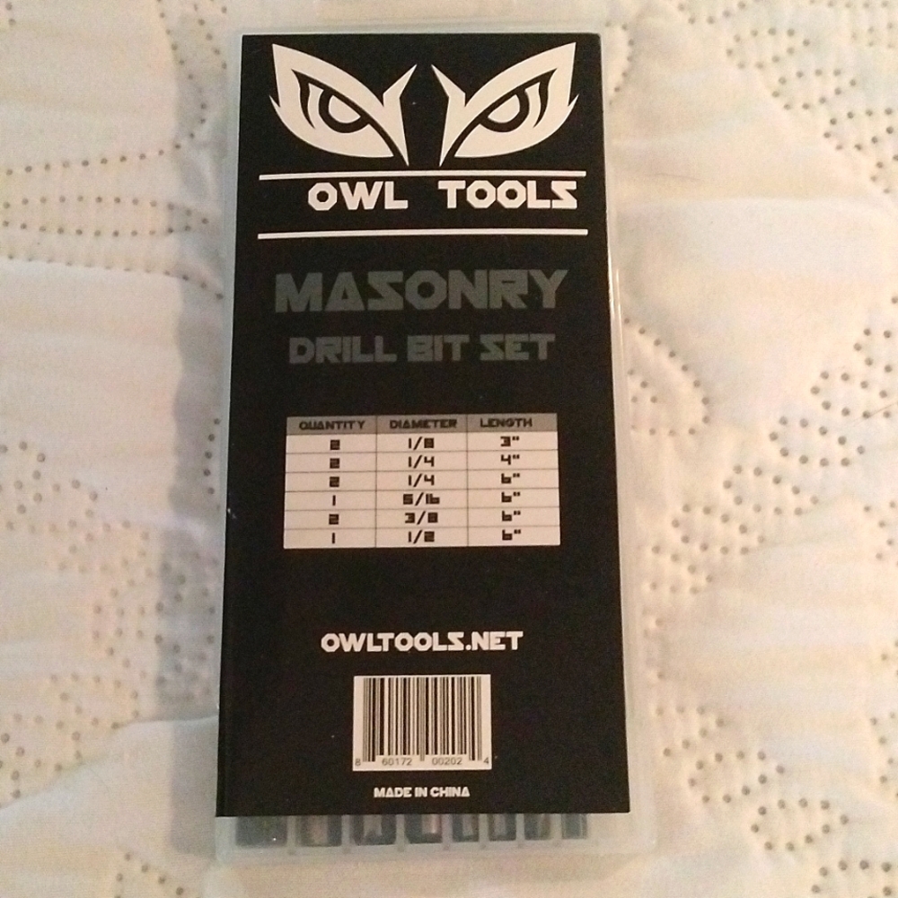 ⚜️ Owl Tools Masonry Drill Bit Set